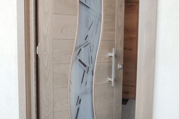 PORTONE INGRESSO LEGNO MARRONE